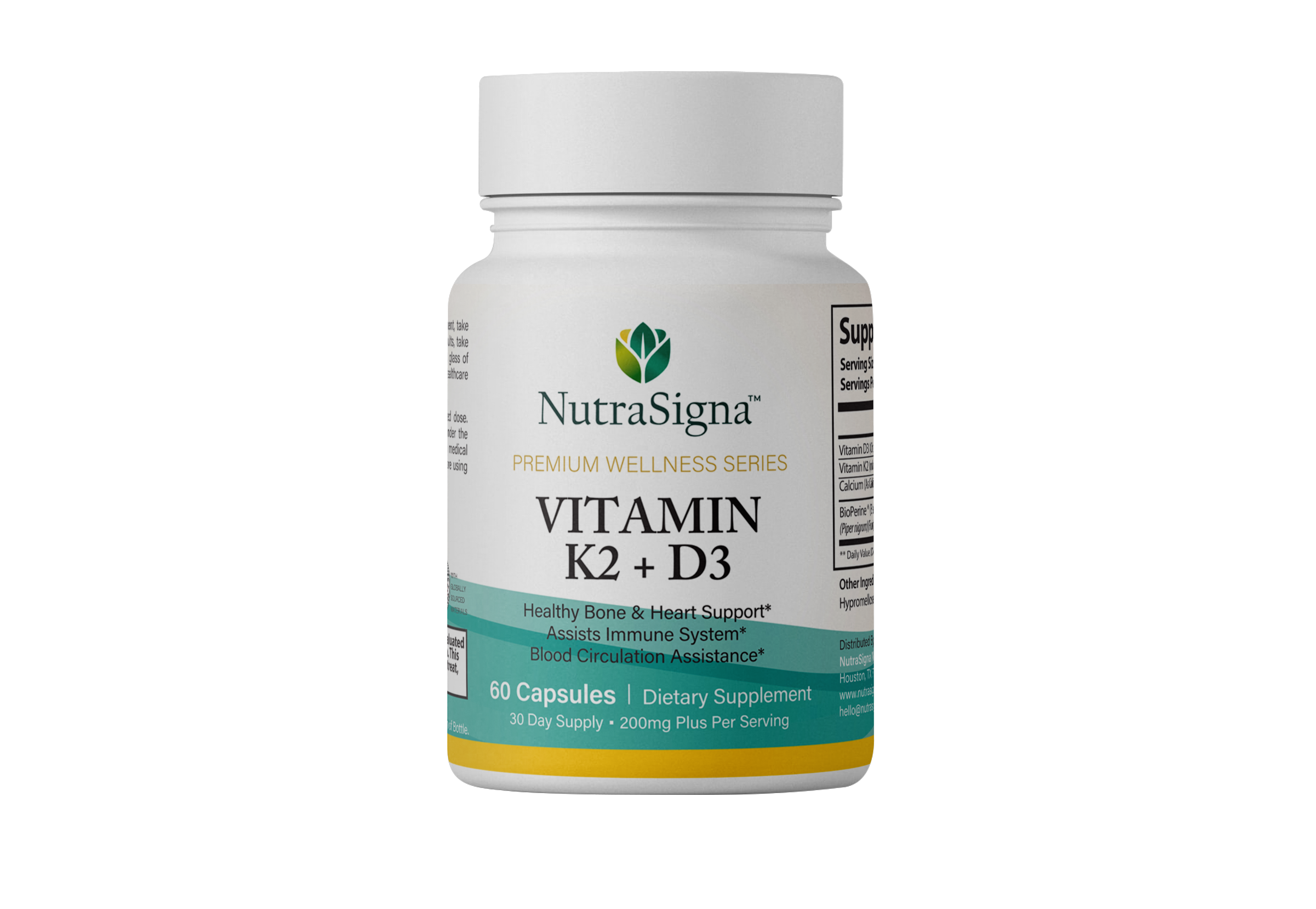 Vitamin K2 + D3 – Bone, Heart & Immune Support – 60 Capsules