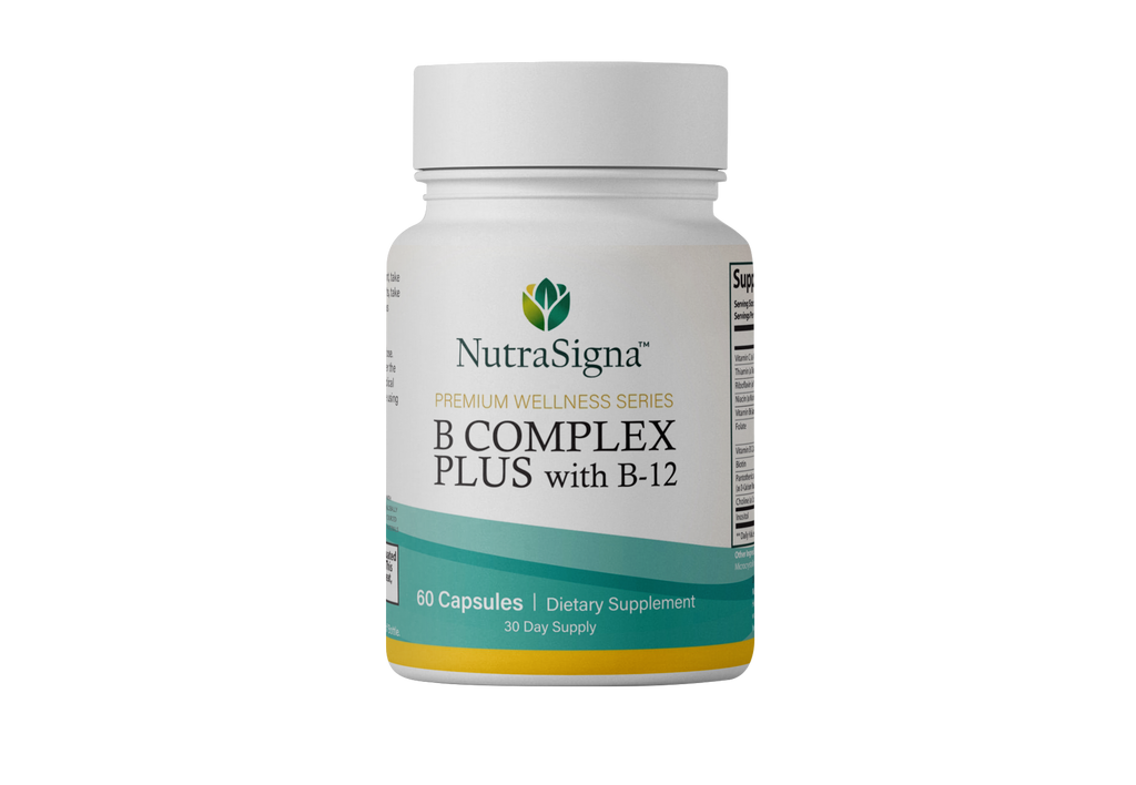 B Complex Plus with B-12 – Energy & Nervous System Support – 60 Capsules