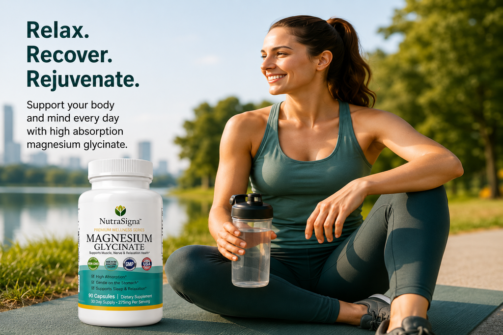 NutraSigna Magnesium Glycinate 90 Capsules